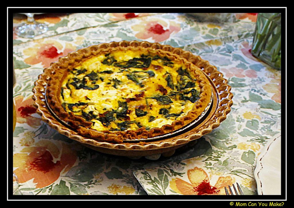 Vegetable And Goat Cheese Quiche Mom Can You Mkaemom Can You Mkae